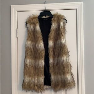 Faux fur vest
